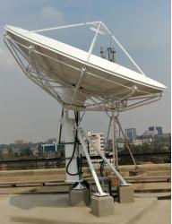 4.5-Meter Ku band Earth Station Antenna installation-1