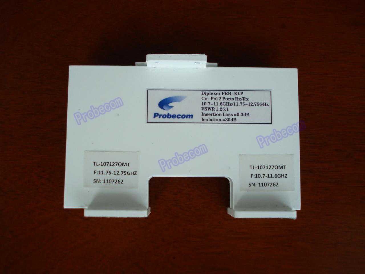 Ku-Band Co-pol. 2-Port RXO Linear Diplexer