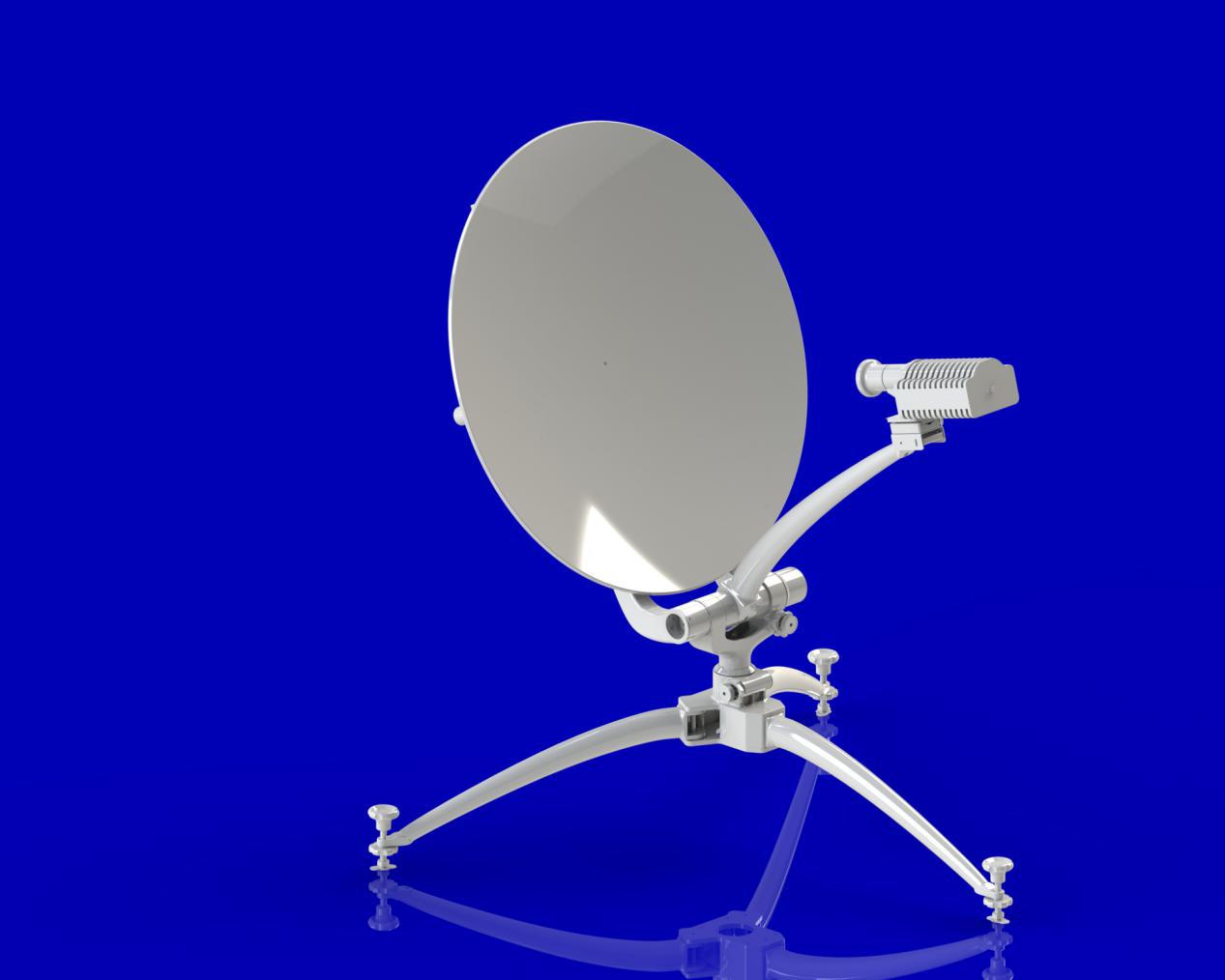 75cm manual flyaway antenna