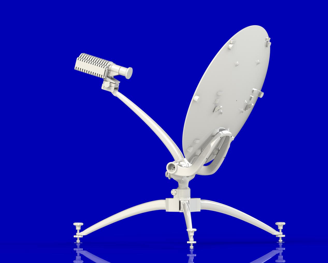 Offset flyaway antenna