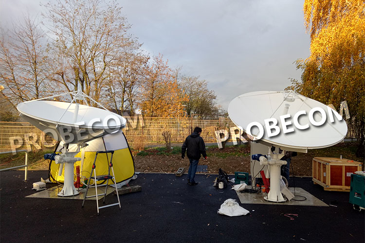 Probecom 2.4m antenna in Paris1